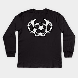 Soccer Ball with Wings Kids Long Sleeve T-Shirt